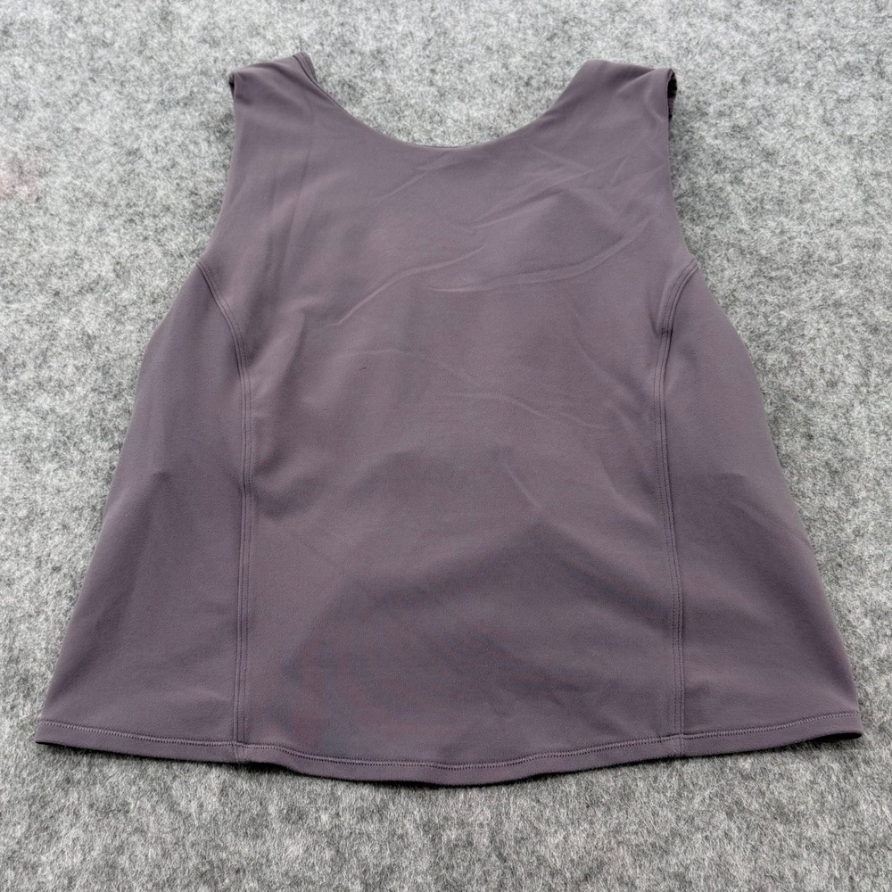 Lululemon Purple Tulip Wrap Back Sleeveless Activewear Tank Top Women Size 6